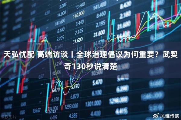 天弘忧配 高端访谈丨全球治理倡议为何重要？武契奇130秒说清楚