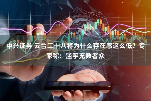 中兴证券 云台二十八将为什么存在感这么低？专家称：滥竽充数者众