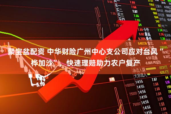 聚宝盆配资 中华财险广州中心支公司应对台风“桦加沙”，快速理赔助力农户复产
