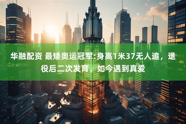 华融配资 最矮奥运冠军:身高1米37无人追，退役后二次发育，如今遇到真爱
