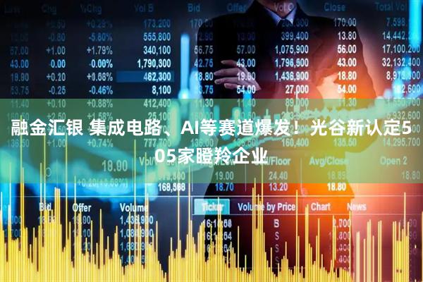 融金汇银 集成电路、AI等赛道爆发！光谷新认定505家瞪羚企业