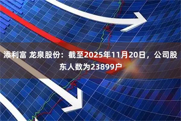 添利富 龙泉股份：截至2025年11月20日，公司股东人数为23899户